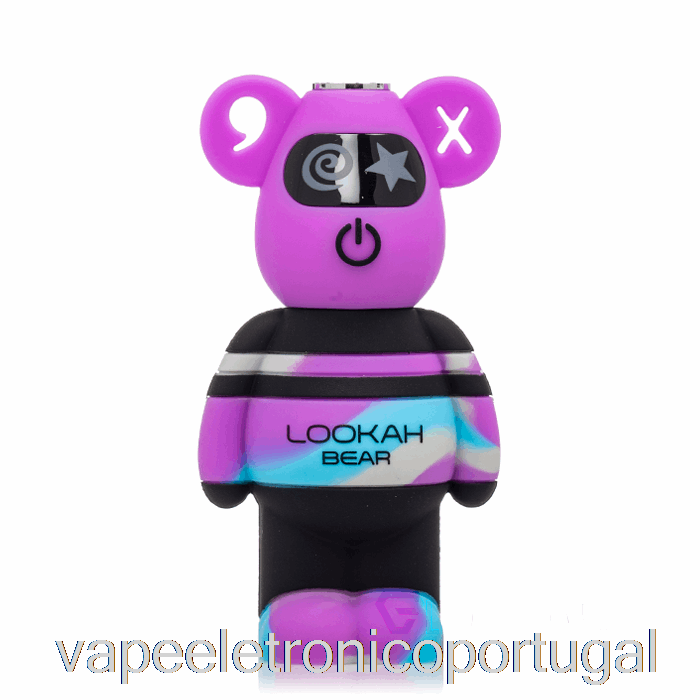 Vape Eletrônico Lookah Bear 510 Bateria Roxo Tie Dye